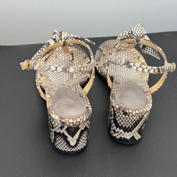 Alexander Birman Clarista T-strap sandal, python print. With box - Picture 7 of 10